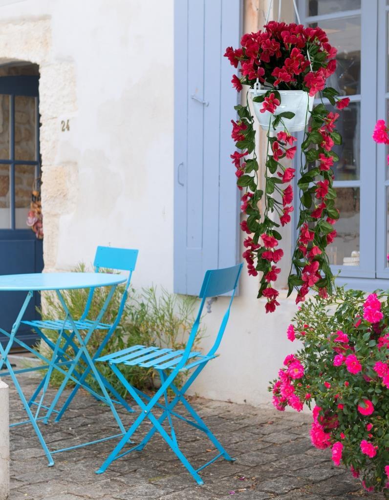 Yapay Çiçek Sarkan Menekşe Fuşya Begonvil Sarkaç Askılı Saksıda Balkon Çiçeği Çiçek Sepeti