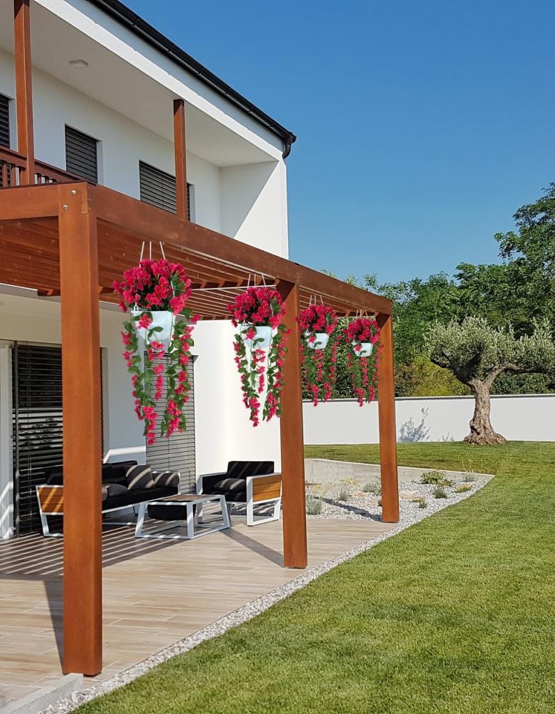 Yapay Çiçek Sarkan Menekşe Fuşya Begonvil Sarkaç Askılı Saksıda Balkon Çiçeği Çiçek Sepeti