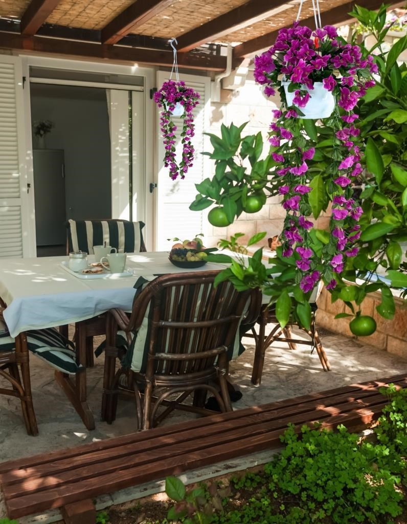 Yapay Çiçek Sarkan Menekşe Lila Begonvil Sarkaç Askılı Saksıda Balkon Çiçeği Çiçek Sepeti