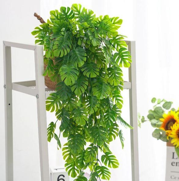 Yapay Çiçek Sarkan Monstera DeveTabanı 5 Dallı 70cm