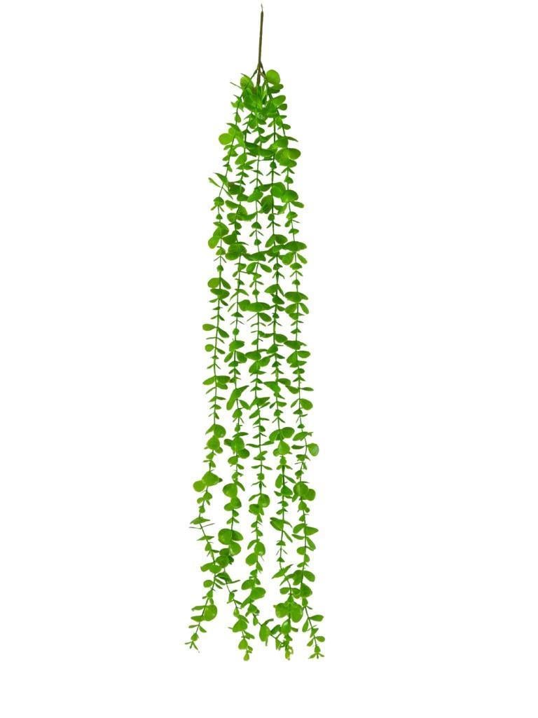 Yapay Çiçek Sarkan Okaliptus 80cm 5dal Yeşil Açık