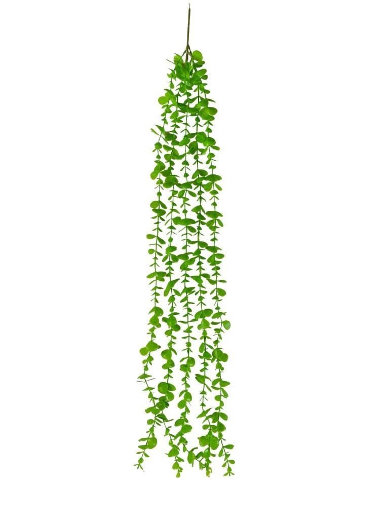 Yapay Çiçek Sarkan Okaliptus 80cm 5dal Yeşil Açık
