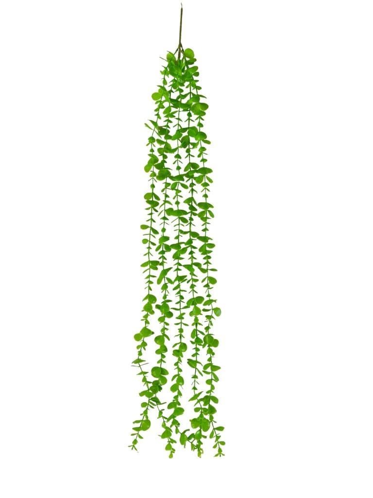 Yapay Çiçek Sarkan Okaliptus 80cm 5dal Yeşil Açık