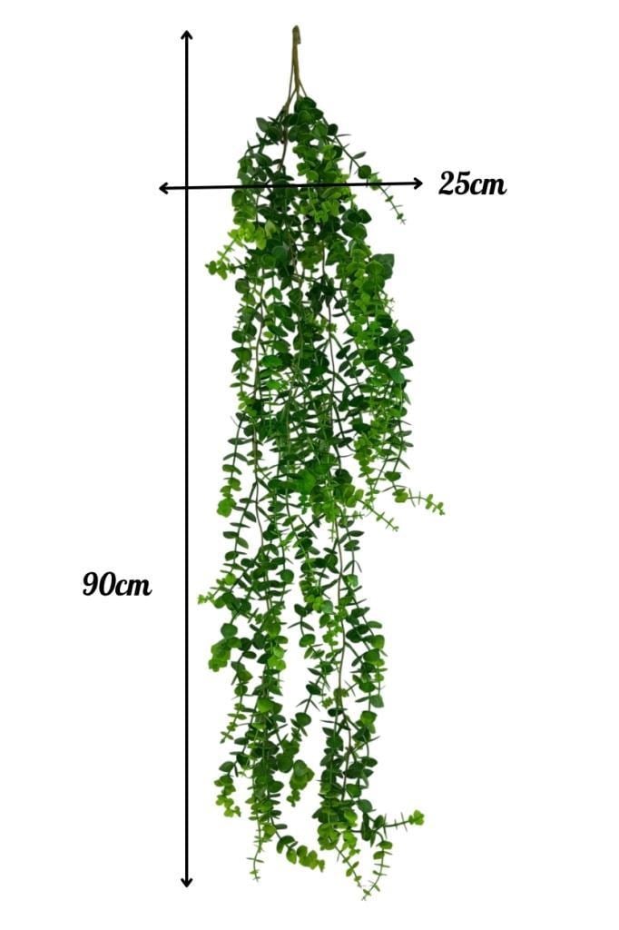 Yapay Çiçek Sarkan Okaliptus Şimşir Yapay Sarmaşık Sarkan Çiçek 90cm