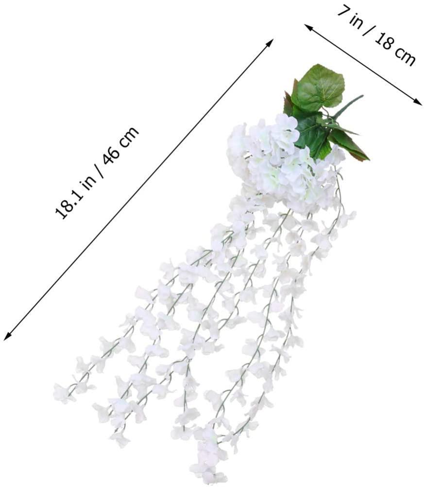 Yapay Çiçek Sarkan Ortanca Çiçeği 60 cm BEYAZ