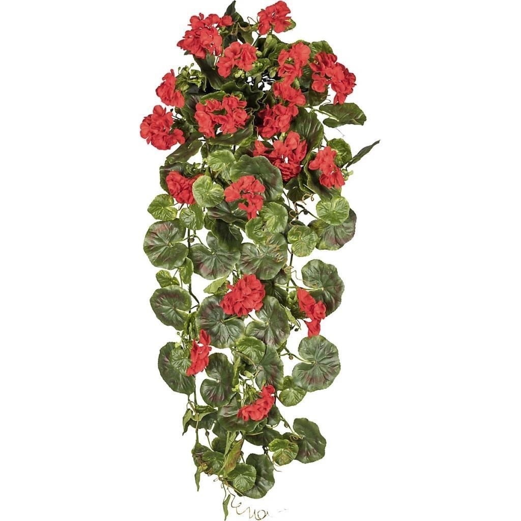 Yapay Çiçek Sarkan Sardunya 80cm 1. Kalite Kırmızı