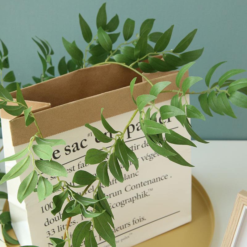 Yapay Çiçek Sarkan Ve Dolanan Söğüt Yaprağı Yapay Sarmaşık