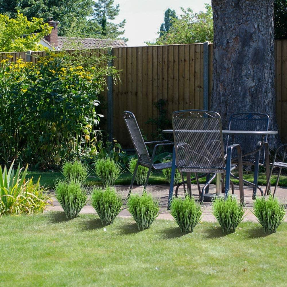 Yapay Çiçek Saz Demet 10 ADET Garnitür Yeşil Aradal Dekoratif Yapay Bitki