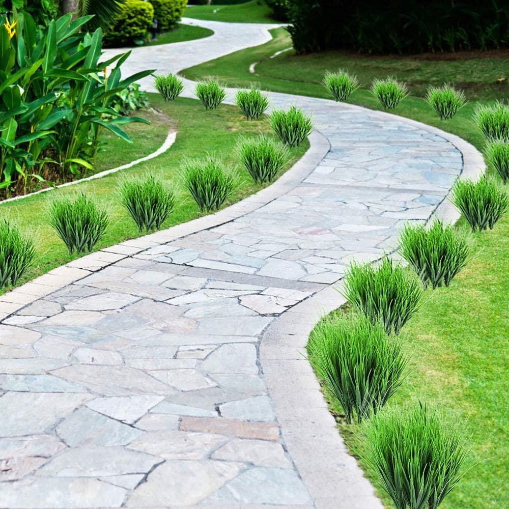 Yapay Çiçek Saz Demet 10 ADET Garnitür Yeşil Aradal Dekoratif Yapay Bitki