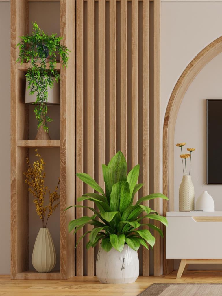 Yapay Çiçek Siyah Saksıda Sarkan ty60 Yeşil Bitki Yapay Sarmaşık 60cm