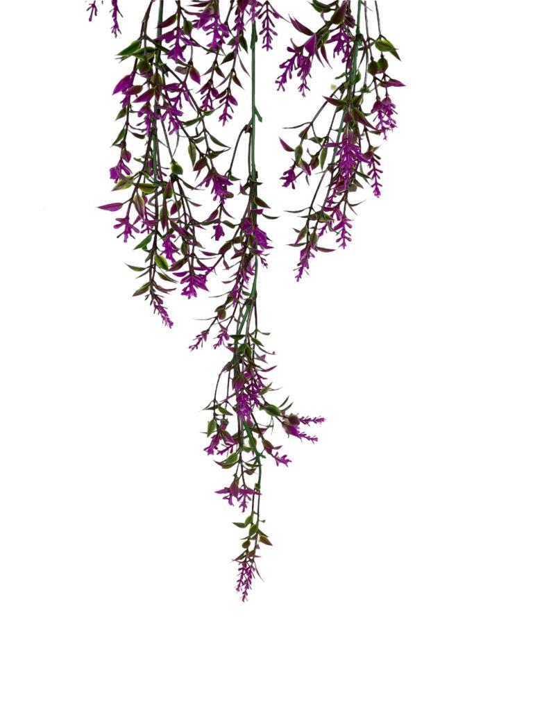 Yapay Çiçek Siyah Saksıda Sarkan ty60 Fuşya Bitki Yapay Sarmaşık 60cm