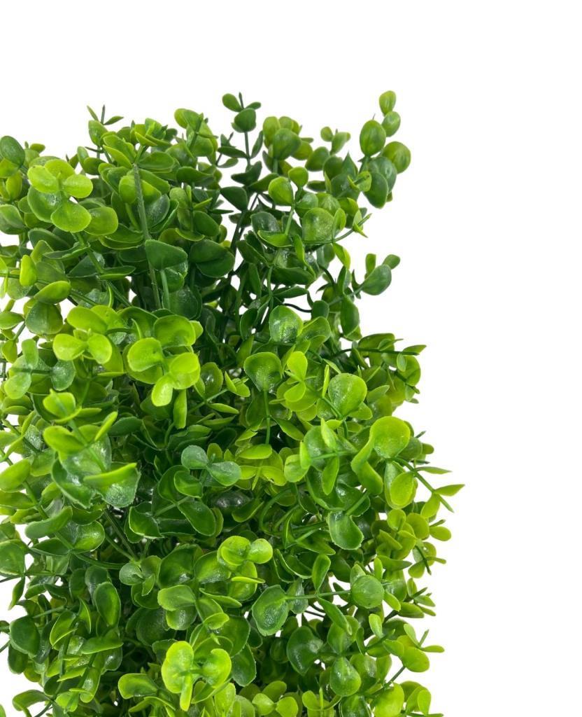 Yapay Çiçek Siyah Saksıda Yeşil Şimşir Ağacı 50cm