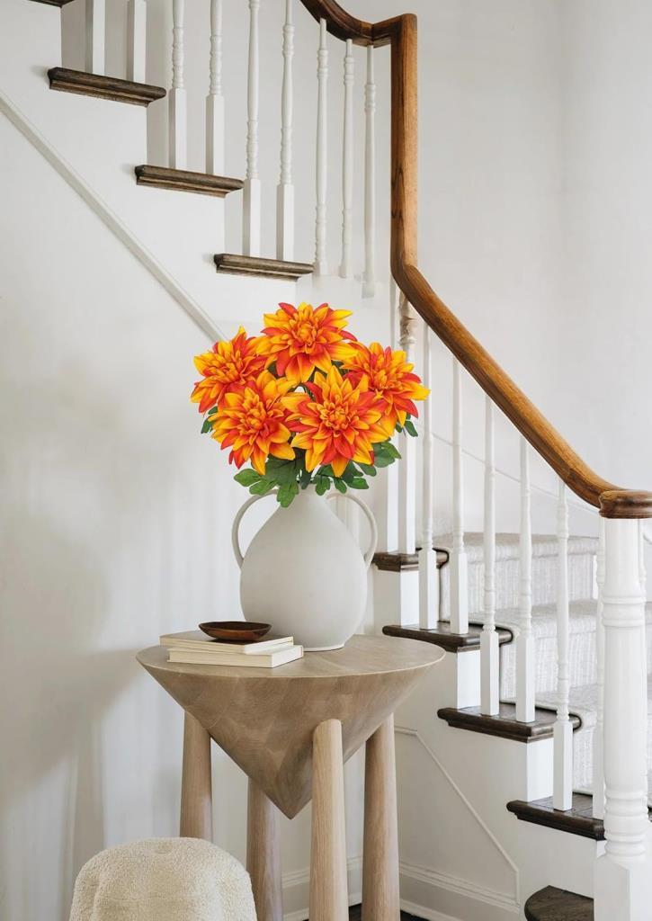 Yapay Çiçek Somon 7li Yıldız Çiçeği Demeti 40*30cm