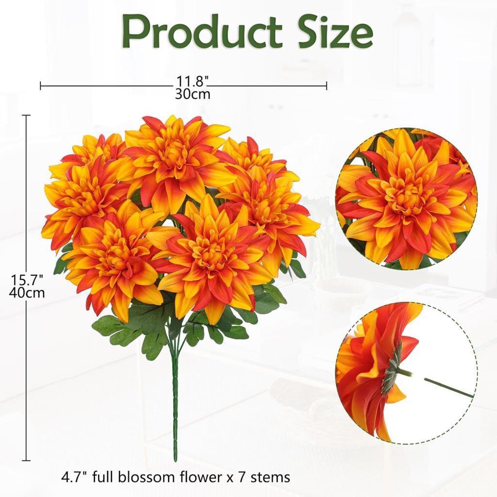 Yapay Çiçek Somon 7li Yıldız Çiçeği Demeti 40*30cm