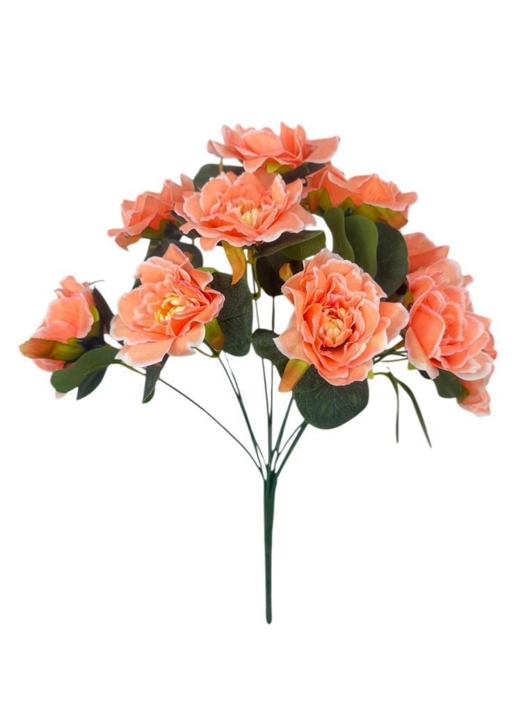 Yapay Çiçek Yavruağzı 10lu Gül Demeti 40*30cm