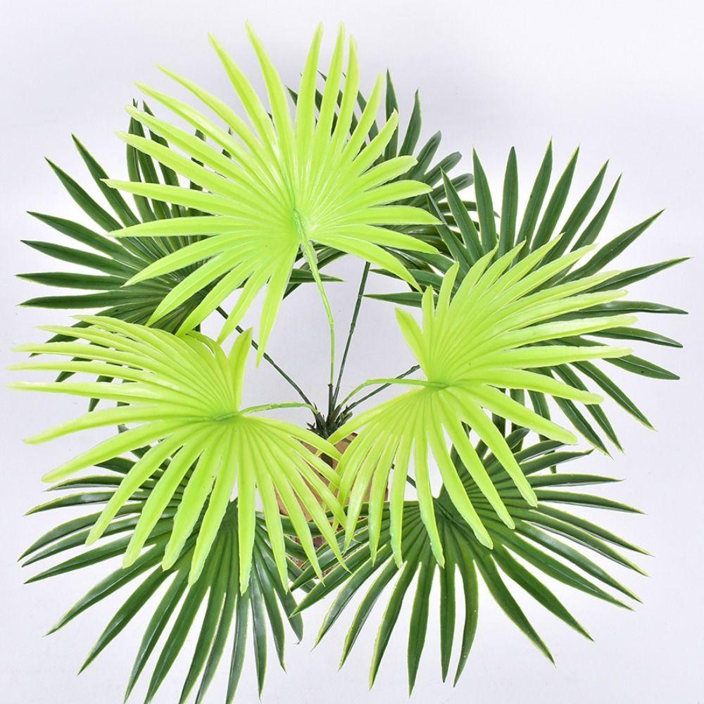 Yapay Çiçek Yelpaze Palmiye 8 Yapraklı  Demet 50*40cm Salon Çiçeği Yapay Bitki
