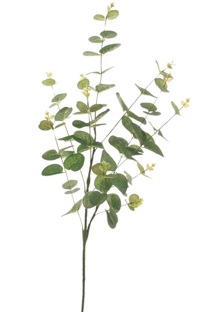 Yapay Çiçek Yeşil Okaliptus 90cm 5Dallı Uzun Dal Eucalyptus
