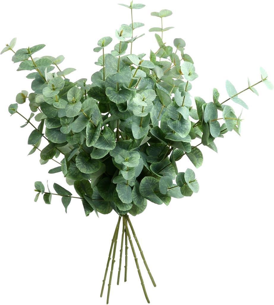Yapay Çiçek Yeşil Okaliptus 90cm 5Dallı Uzun Dal Eucalyptus