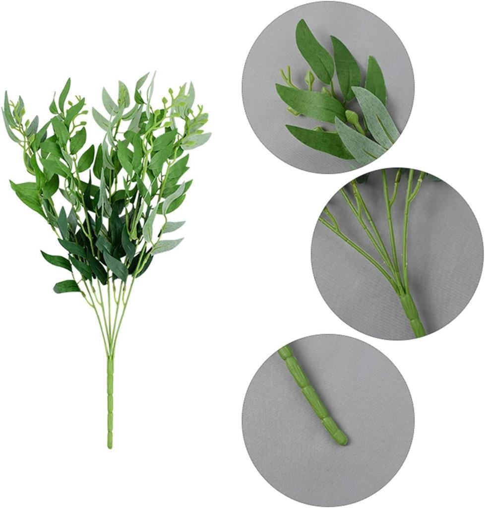 Yapay Çiçek Zeytin Yaprağı Demeti 5 Dallı 50cm Yeşil