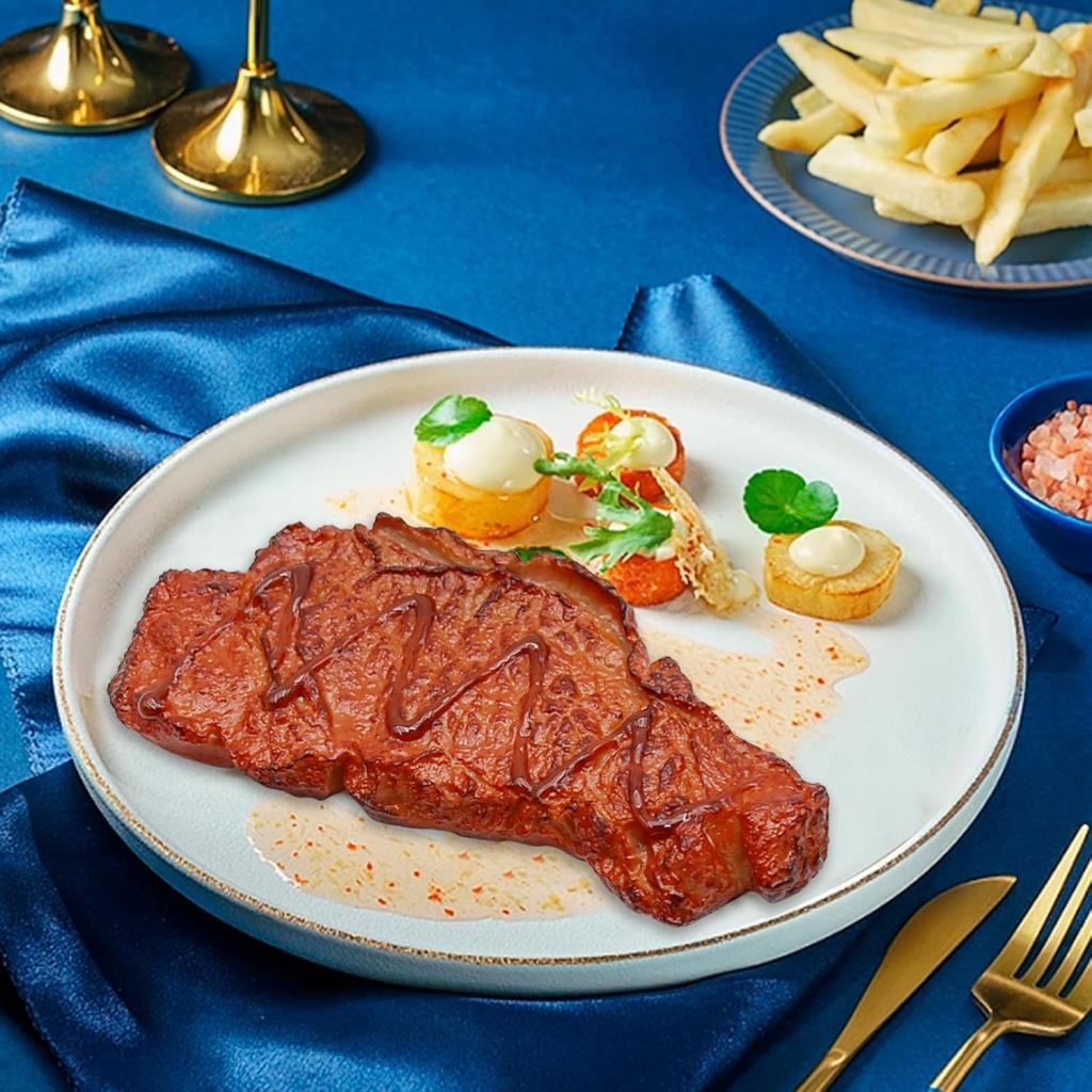 Yapay Et 2 ADET Kızarmış Antrikot Silikon Gerçeksi Doku