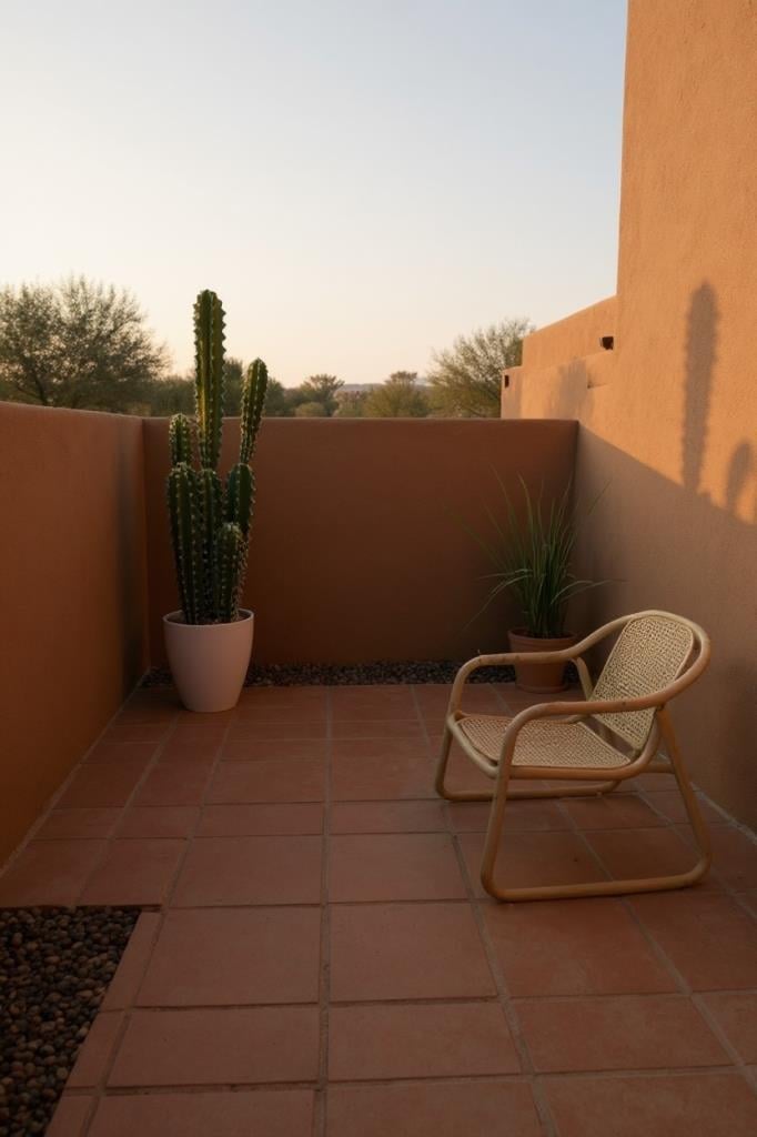 Yapay Kaktüs Ağacı Sütun Kaktüsü (Cereus peruvianus) - Beyaz Saksıda Yapay Bitki 70*20cm