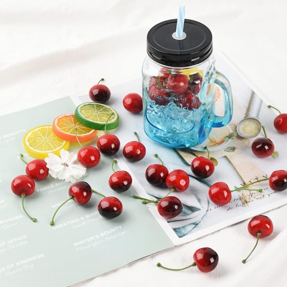 Yapay Kiraz Kırmızı 12li Paket  Yapay Meyve