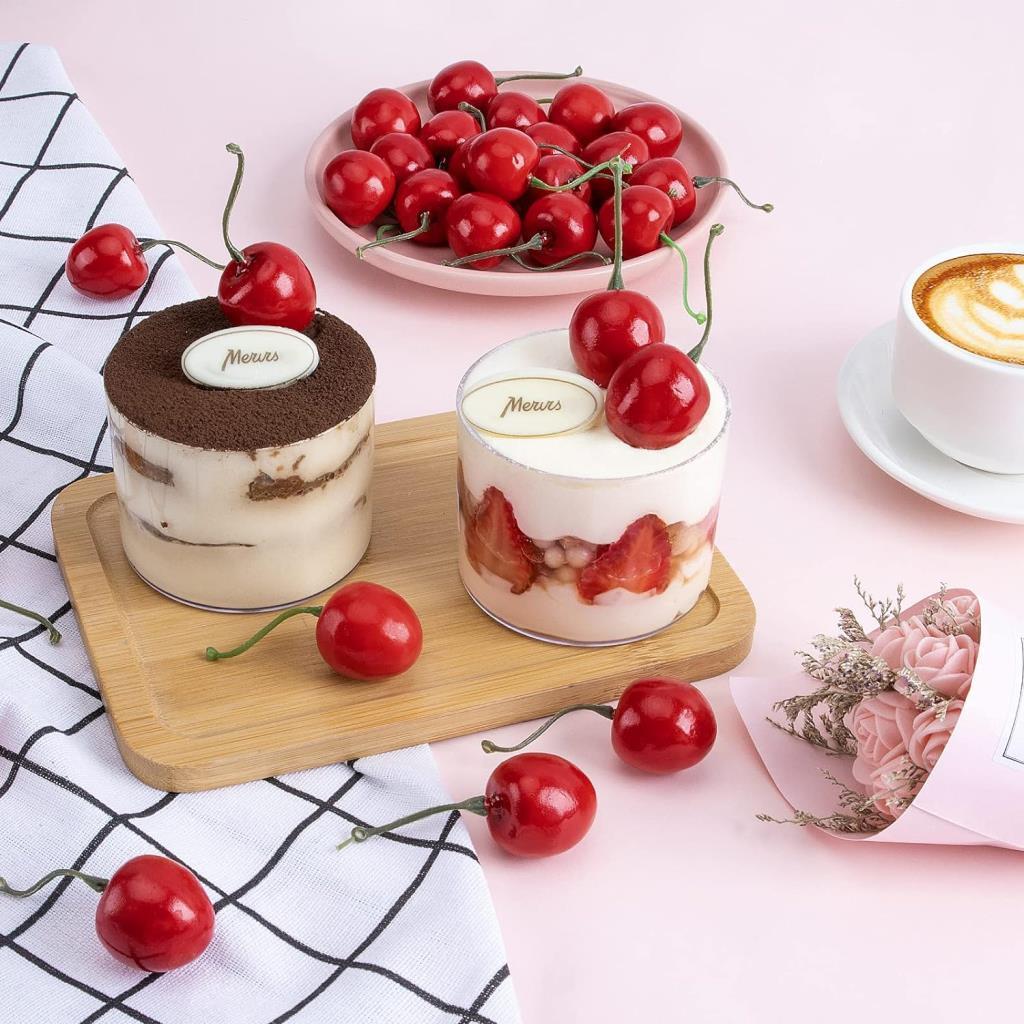 Yapay Kiraz Kırmızı 12li Paket  Yapay Meyve