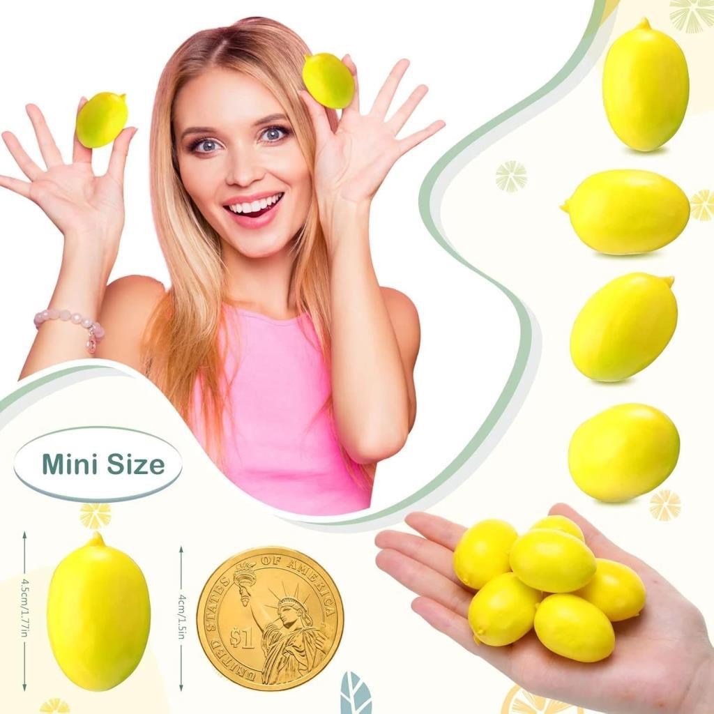 Yapay LİMON 20li Paket Yapay Meyve Küçük Boy