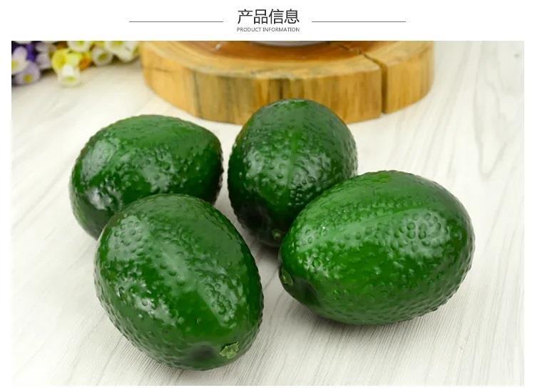Yapay Meyve Avokado Fake Fruit 6 Lı Paket