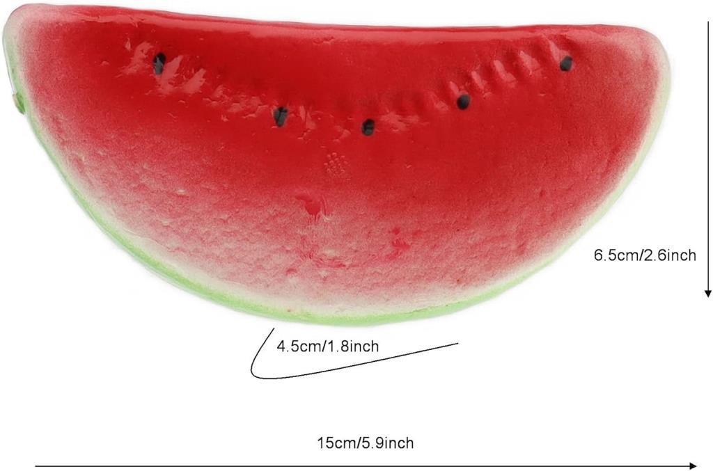 Yapay Meyve Karpuz Dilimi 15*7cm Köpük Malzeme 1 Dilim 