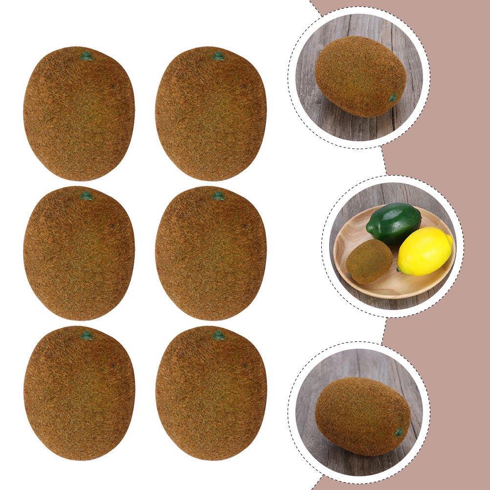 Yapay Meyve Kivi Fake Fruit 6 Lı Paket
