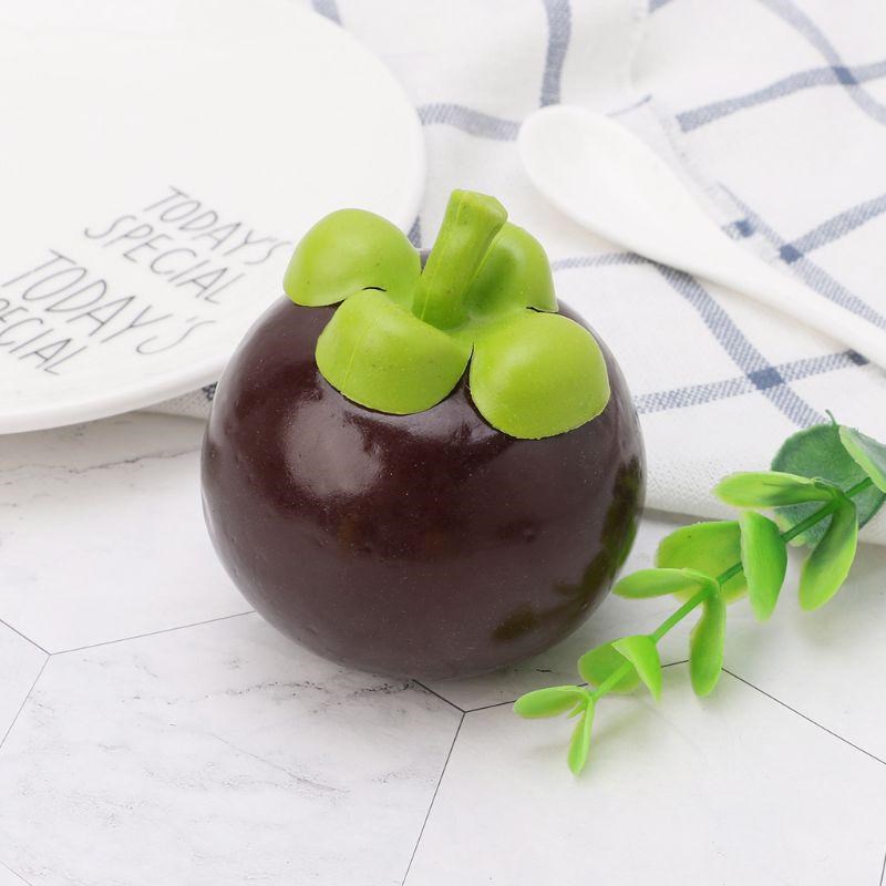 Yapay Meyve Mangosteen Tropik Meyve 8*7cm 1adet