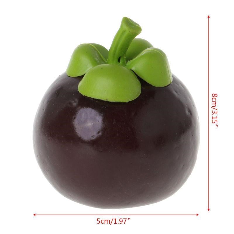 Yapay Meyve Mangosteen Tropik Meyve 8*7cm 1adet