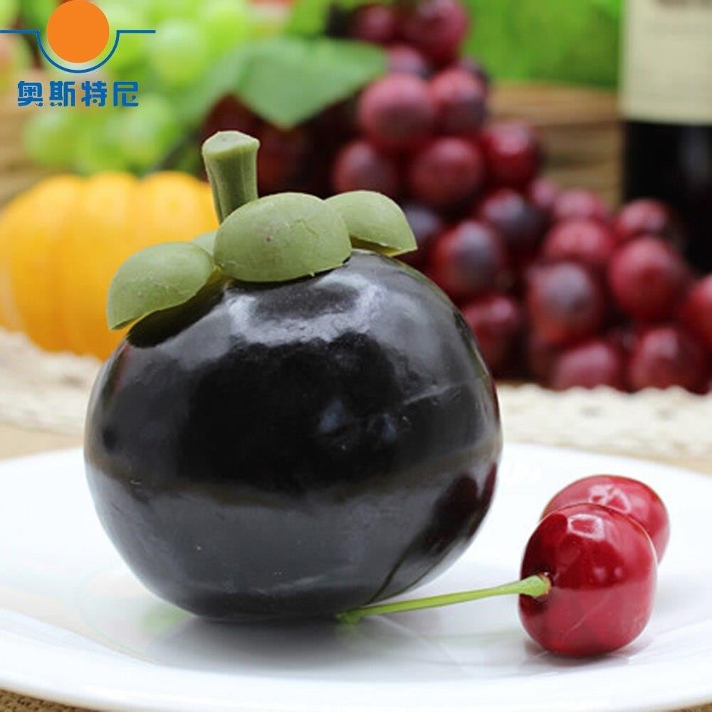 Yapay Meyve Mangosteen Tropik Meyve 8*7cm 1adet