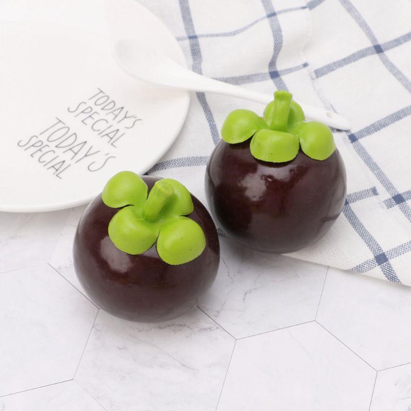 Yapay Meyve Mangosteen Tropik Meyve 8*7cm 1adet