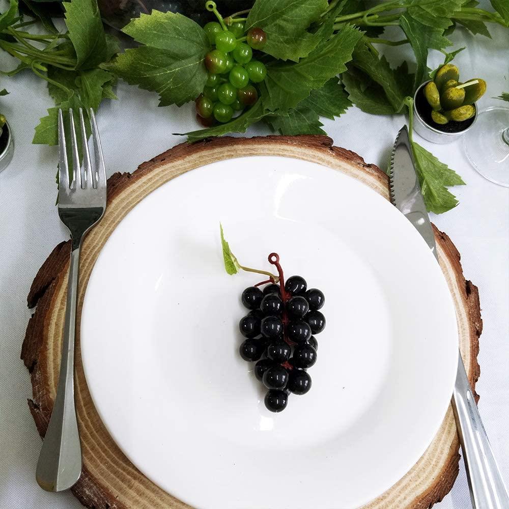 Yapay Meyve Mor Siyah Üzüm Küçük Boy Süs Dekoratif Sahte Meyve 10cm