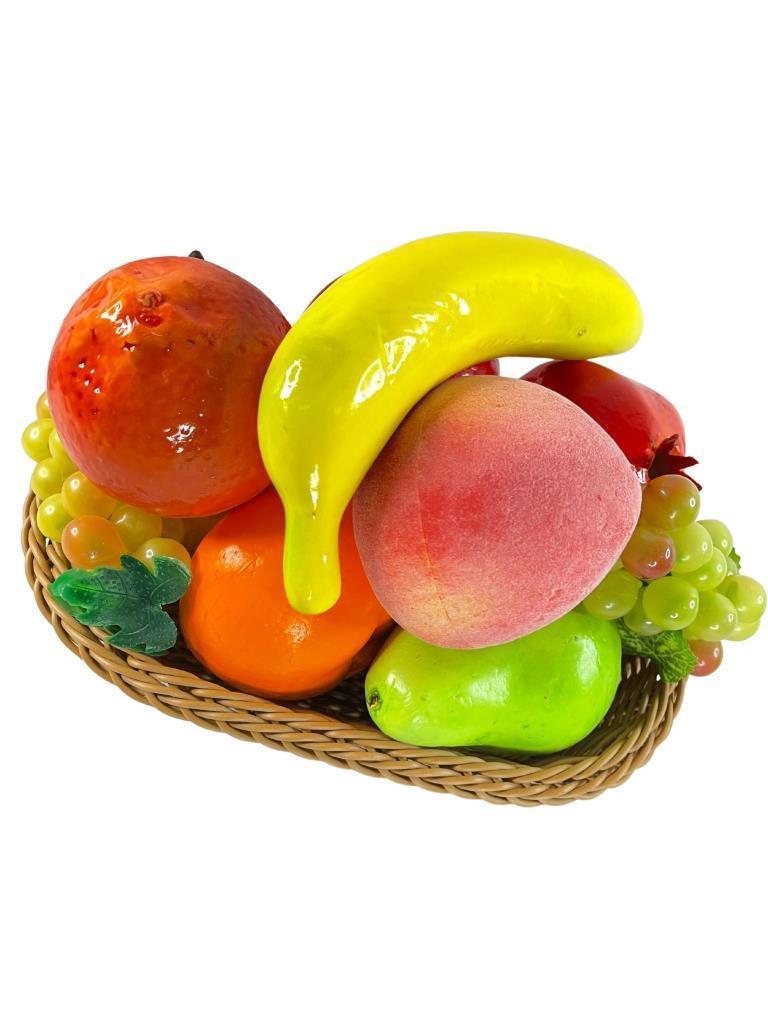 Yapay Meyve Sepeti 10 Adet Meyve Ve Sepet 