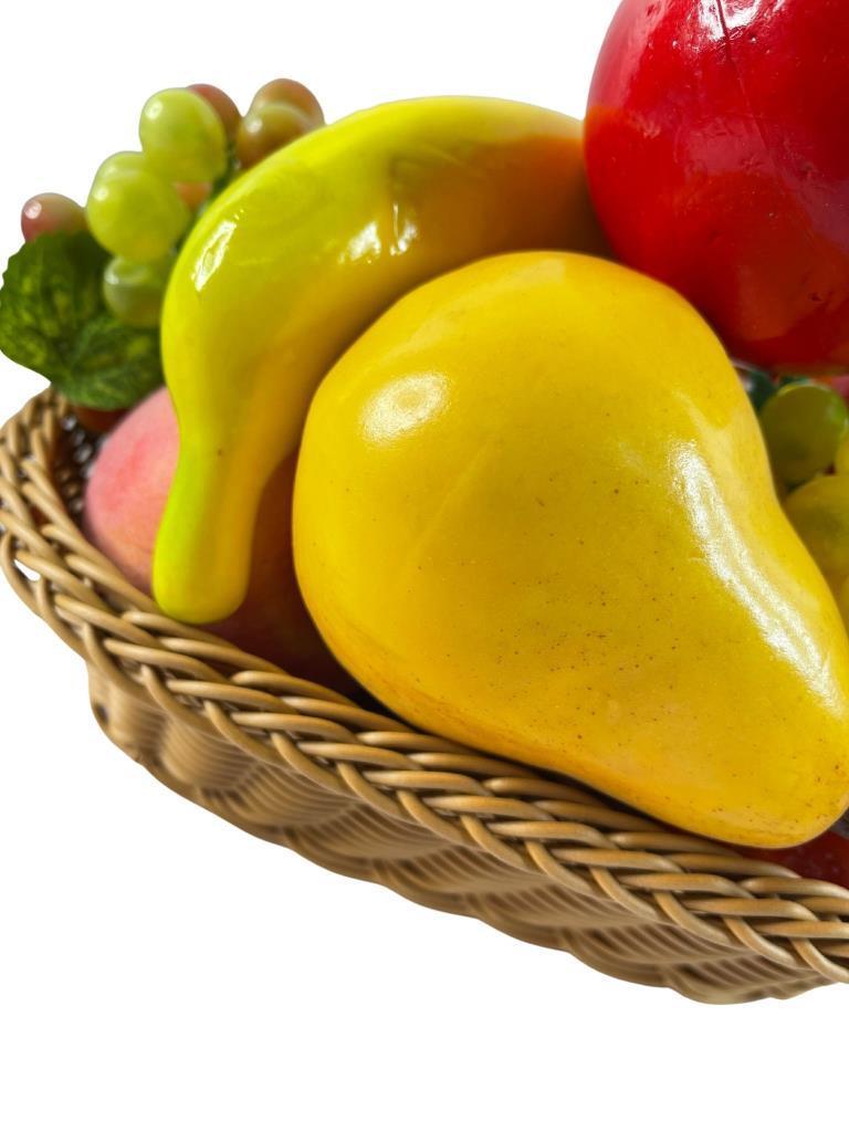 Yapay Meyve Sepeti 10 Adet Meyve Ve Sepet 