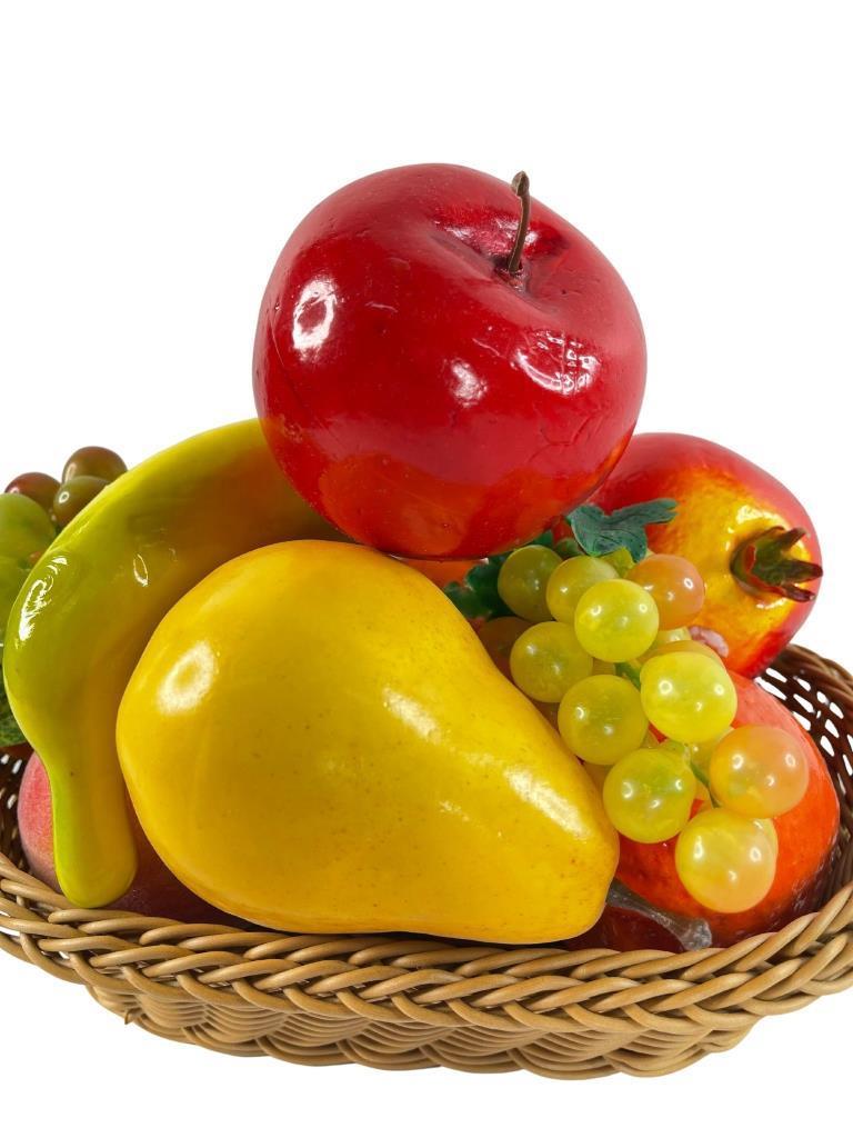 Yapay Meyve Sepeti 10 Adet Meyve Ve Sepet 