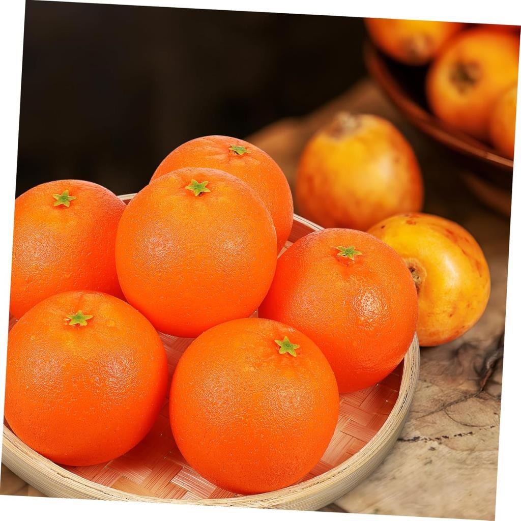 Yapay PORTAKAL Lüx 6lı Paket Yapay Meyve Gerçek Boyutlarda