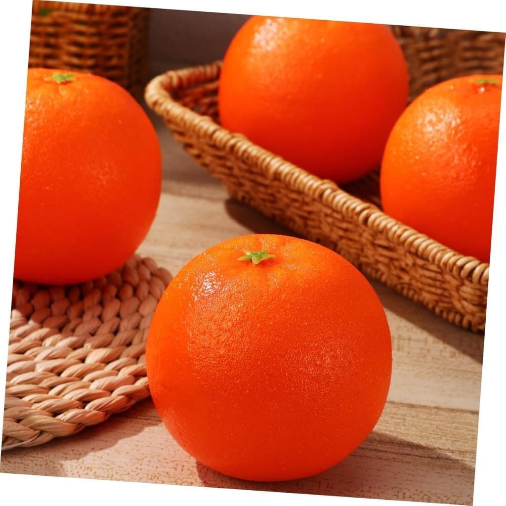 Yapay PORTAKAL Lüx 6lı Paket Yapay Meyve Gerçek Boyutlarda