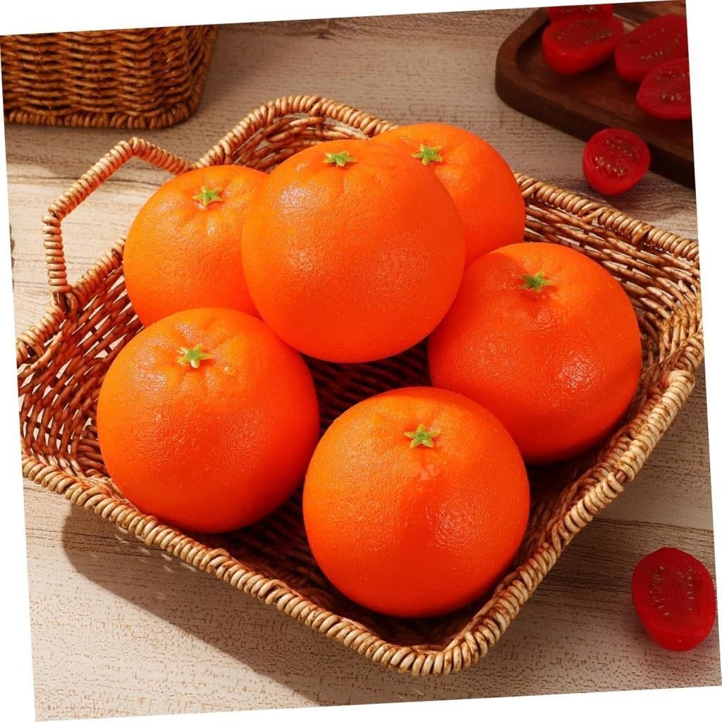 Yapay PORTAKAL Lüx 6lı Paket Yapay Meyve Gerçek Boyutlarda