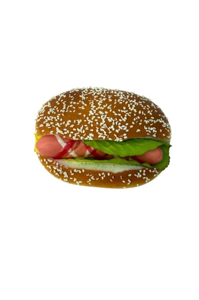 Yapay Sandviç Sosisli Model Yumuşak Dokulu 12cm