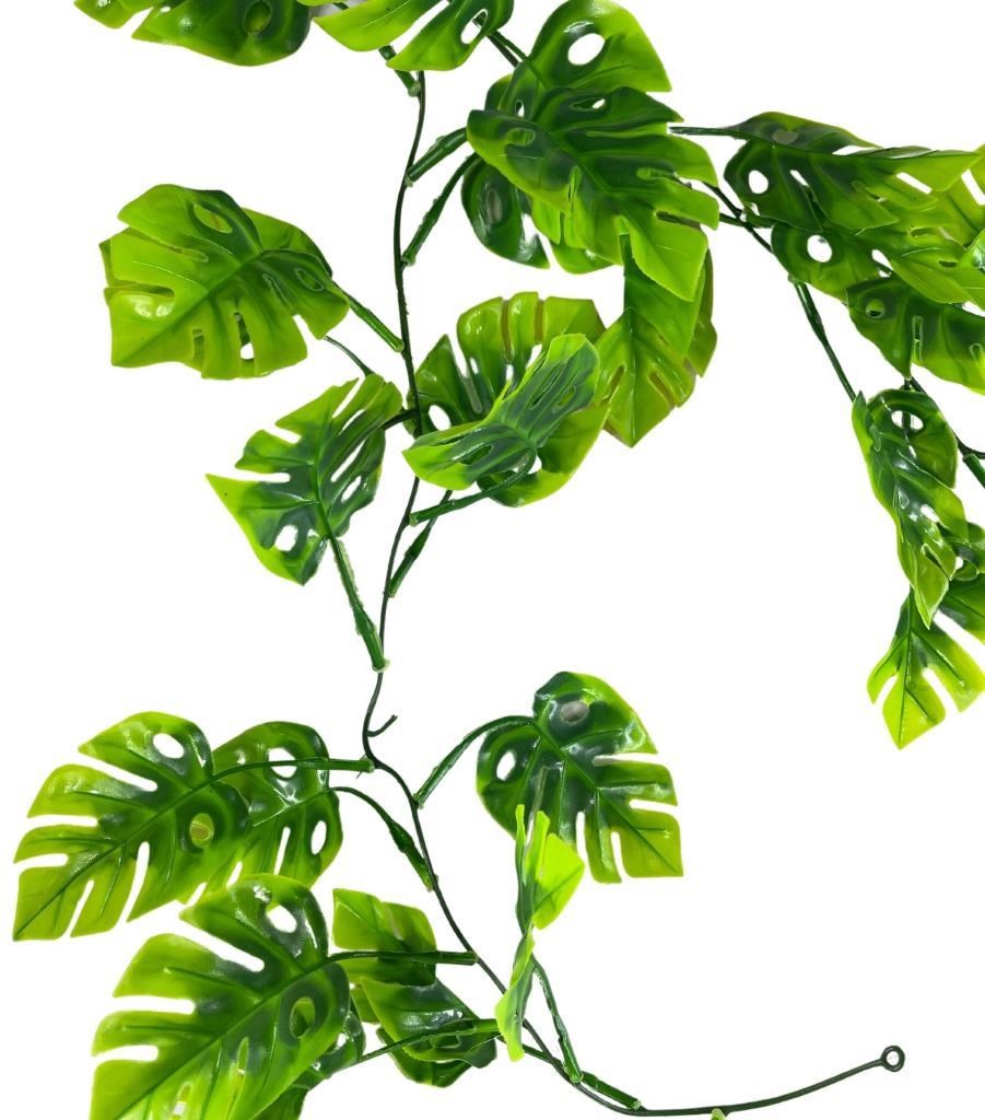 Yapay Sarmaşık Dolanabilen Monstera 180cm Dekoratif Plastik Yapay Çiçek