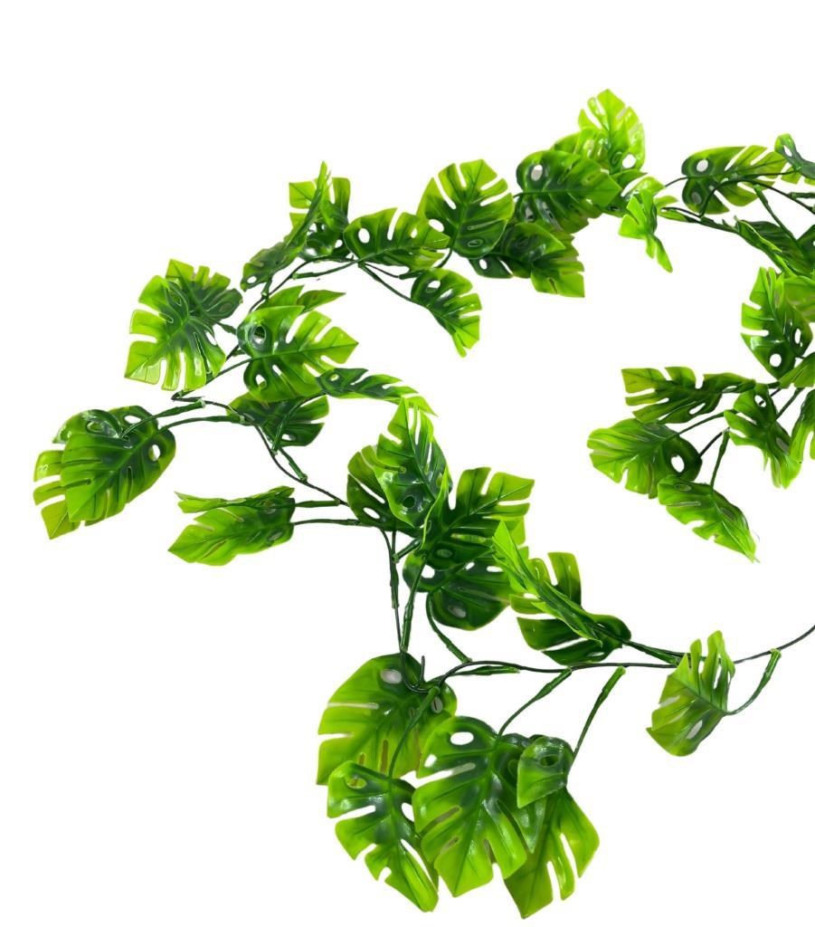 Yapay Sarmaşık Dolanabilen Monstera 180cm Dekoratif Plastik Yapay Çiçek