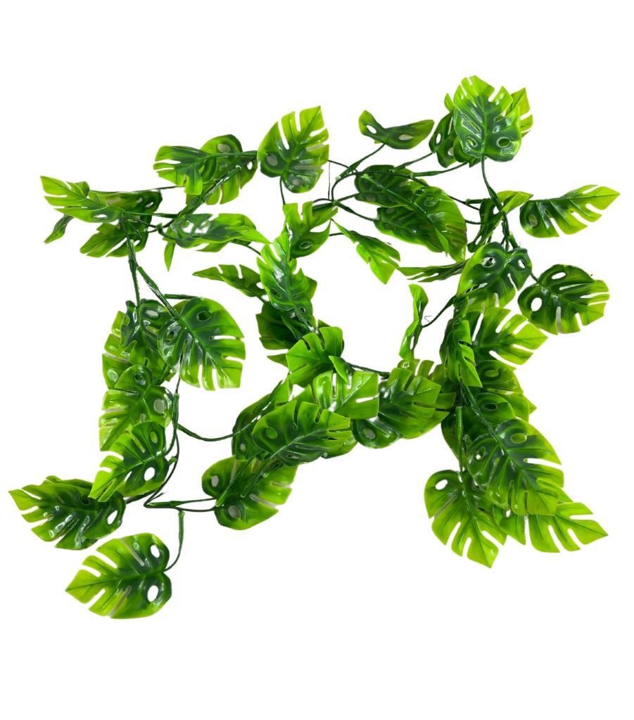 Yapay Sarmaşık Dolanabilen Monstera 180cm Dekoratif Plastik Yapay Çiçek