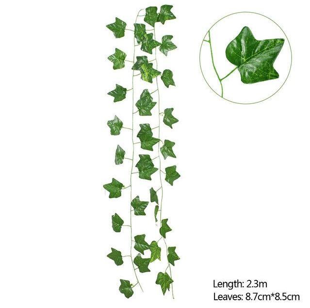 Yapay Sarmaşık Üçgen Yaprak Yapay Çiçek Dekoru 230cm X 3ADET