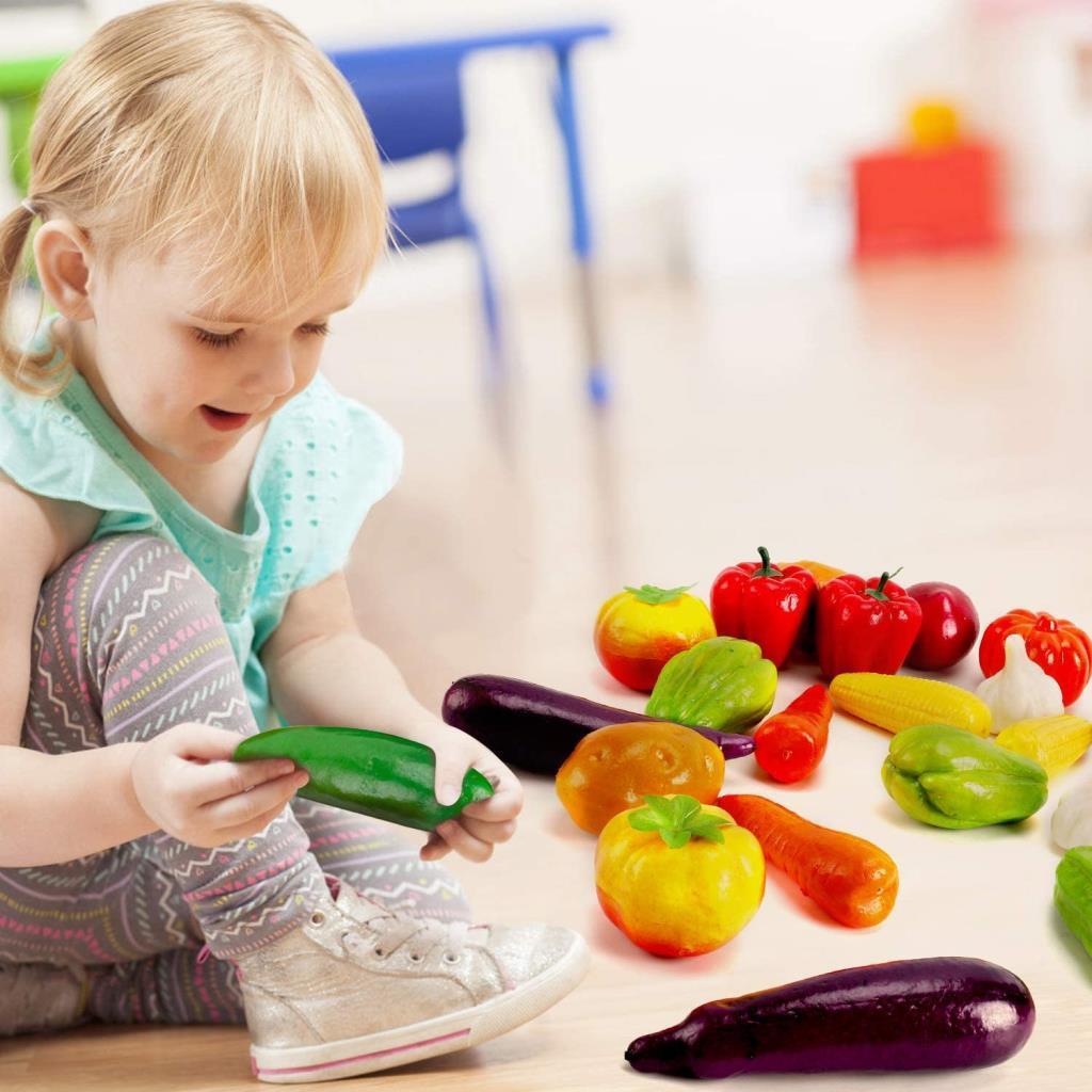 Yapay Sebze Filesi 7li Yapay Biber Yapay Havuç Yapay Patatez