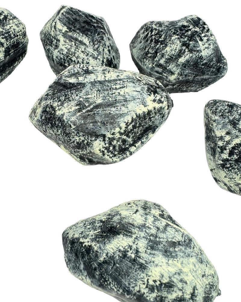 Yapay Taş Teraryum Ve Akvaryum Dekoru Siyah Gri