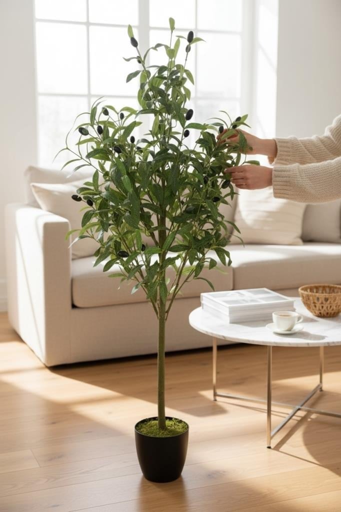 Yapay Zeytin Ağacı 110cm Doğal Görünümlü Yapay Ağaç